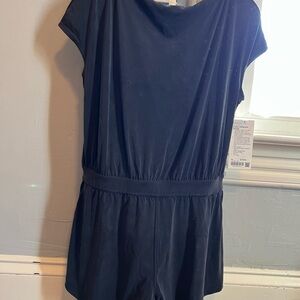 Lululemon Black Drapey Softstreme Romper